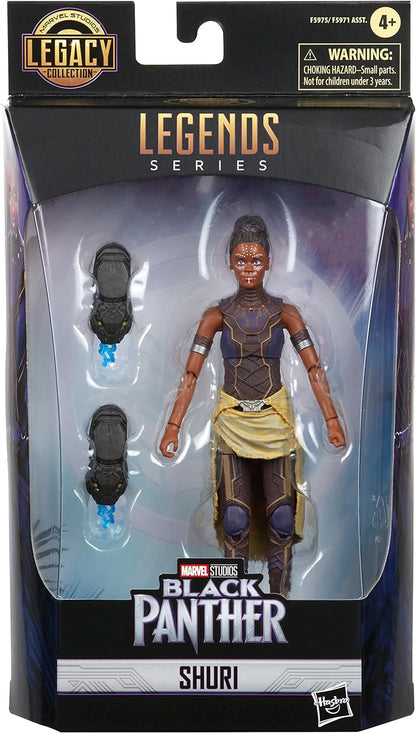 Marvel Legends Series Black Panther Legacy Collection Shuri 6-inch Action Figure Collectible Toy, 2 Accessories, Multicolor (F5975