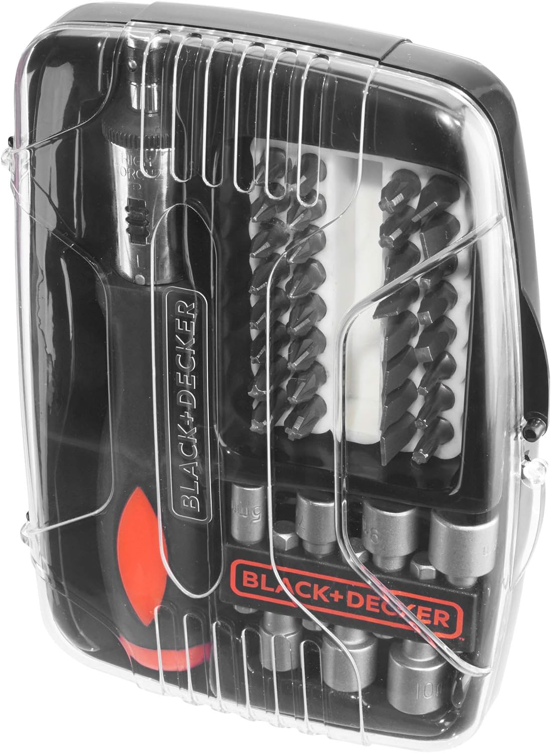 Black+Decker A7062-XJ-Juego 40 piezas para atornillar con atornillador de carraca