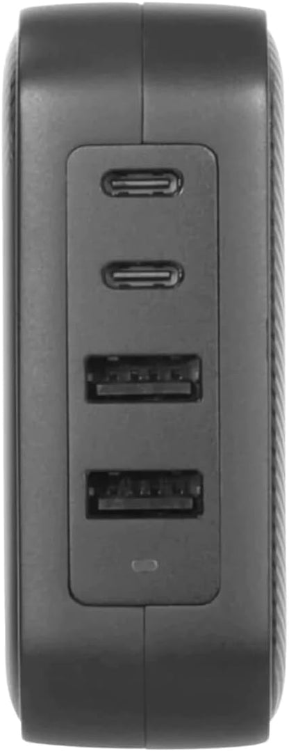 TARGUS APA109GL Accessories 100W GAN Charger Multi Port - with TRAVEL ADAPTERS (Black
