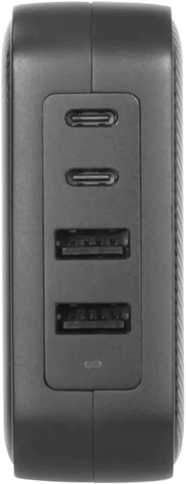 TARGUS APA109GL Accessories 100W GAN Charger Multi Port - with TRAVEL ADAPTERS (Black