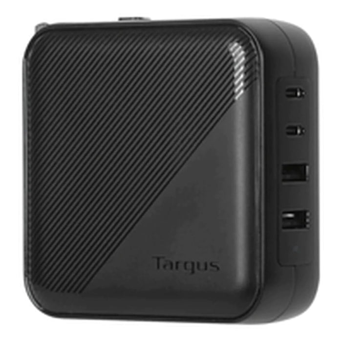TARGUS APA109GL Accessories 100W GAN Charger Multi Port - with TRAVEL ADAPTERS (Black