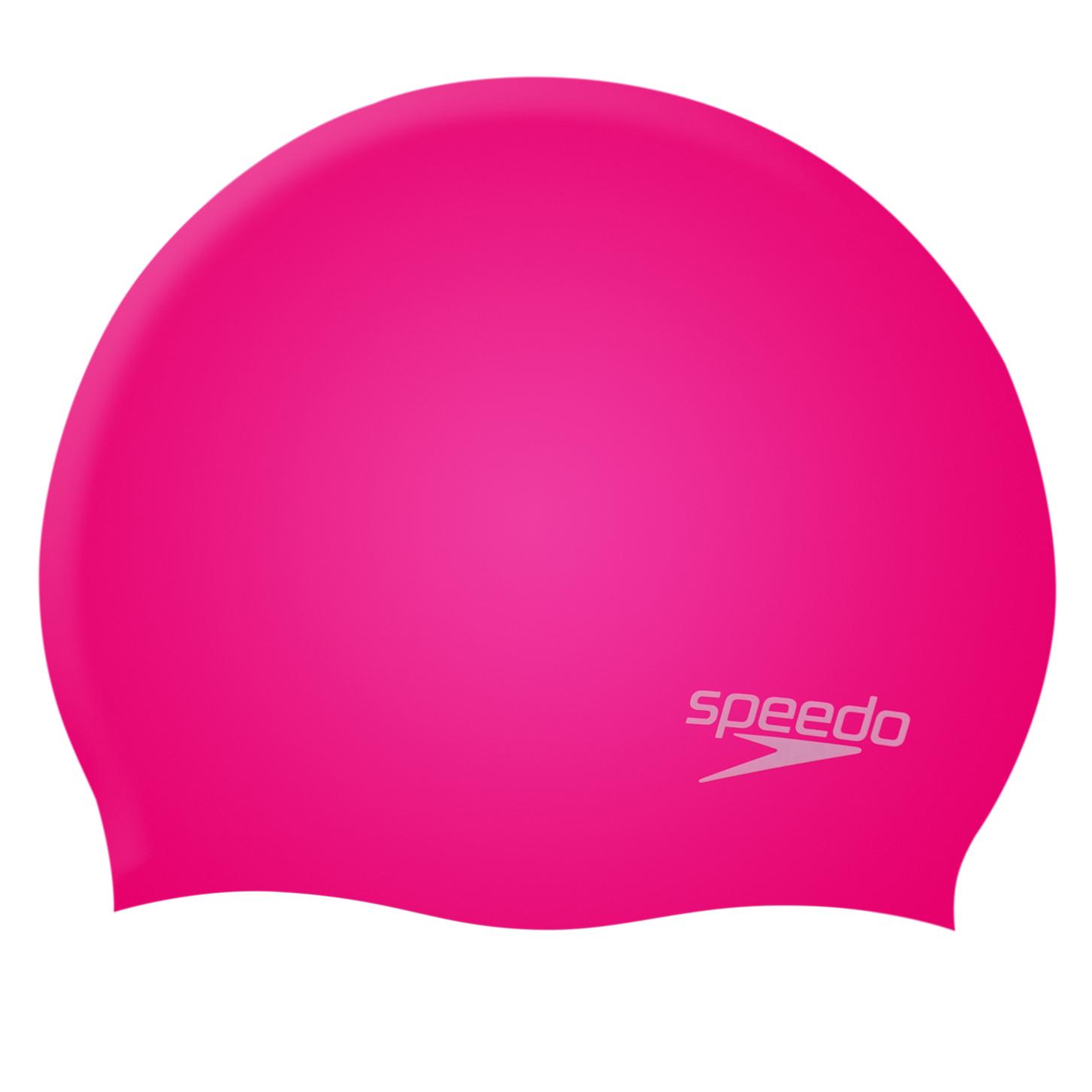 Speedo Moulded Silicone Cap Adult Pink Adult Pink