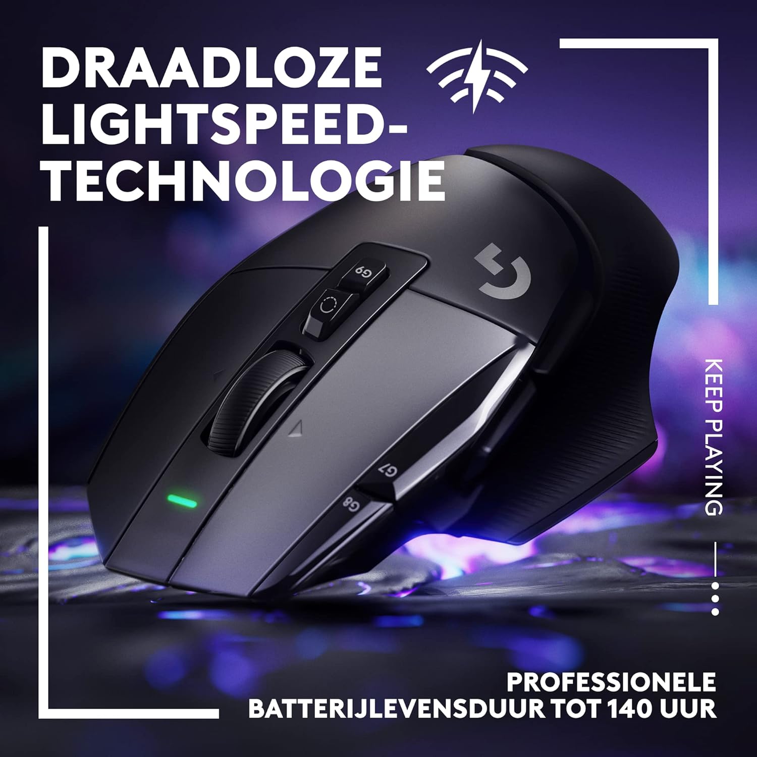 Logitech G G502 X LIGHTSPEED Wireless Gaming Mouse - Optical mouse with LIGHTFORCE hybrid optical-mechanical switches, HERO 25K gaming sensor, compatible with PC - macOS/Windows