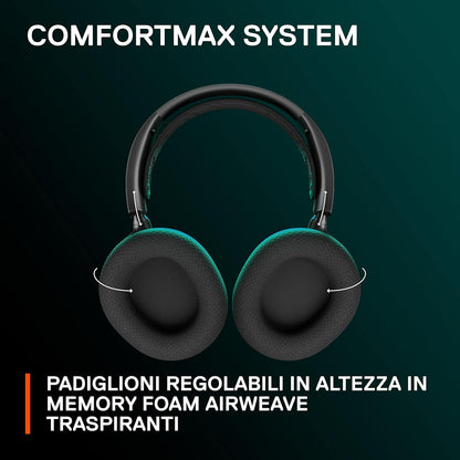 SteelSeries Arctis Nova 7 - Wireless Multi-System Gaming & Mobile Headset - Nova Acoustic System - 2.4GHz & Simultaneous Bluetooth - 38Hr Battery - USB-C - ClearCast Gen2 Mic - PC, PlayStation, Switch