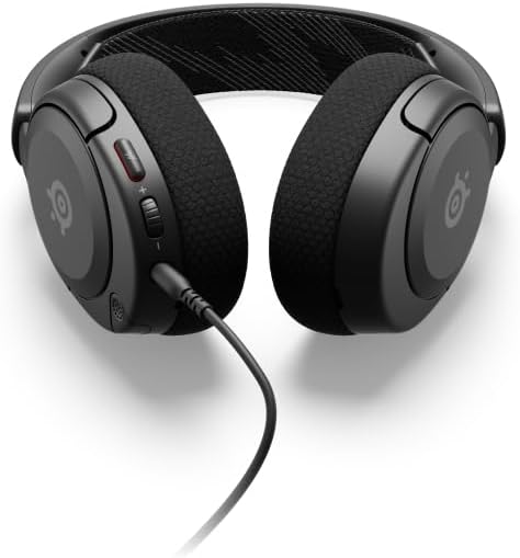 SteelSeries Arctis Nova 1 - Gaming Headset for PC, PS5, PS4, Switch, Xbox - Hi-Fi Drivers - 360° Spatial Audio - AirWeave Memory Foam Ear Cushions - Ultra Lightweight - Black 3.5mm for PC & Switch Bla