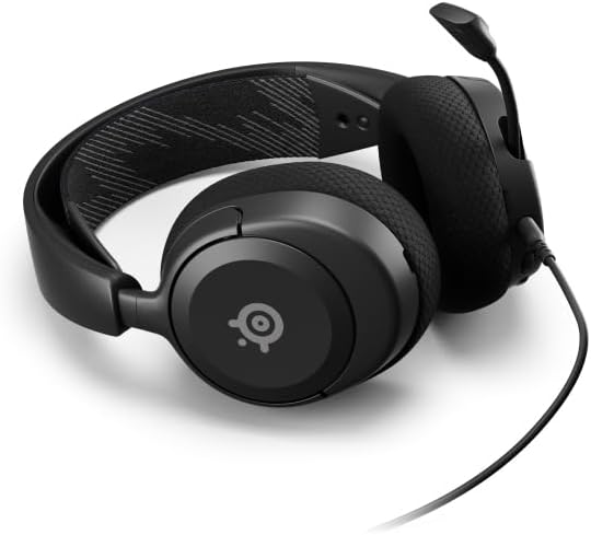 SteelSeries Arctis Nova 1 - Gaming Headset for PC, PS5, PS4, Switch, Xbox - Hi-Fi Drivers - 360° Spatial Audio - AirWeave Memory Foam Ear Cushions - Ultra Lightweight - Black 3.5mm for PC & Switch Bla