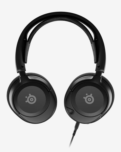 SteelSeries Arctis Nova 1 - Gaming Headset for PC, PS5, PS4, Switch, Xbox - Hi-Fi Drivers - 360° Spatial Audio - AirWeave Memory Foam Ear Cushions - Ultra Lightweight - Black 3.5mm for PC & Switch Bla