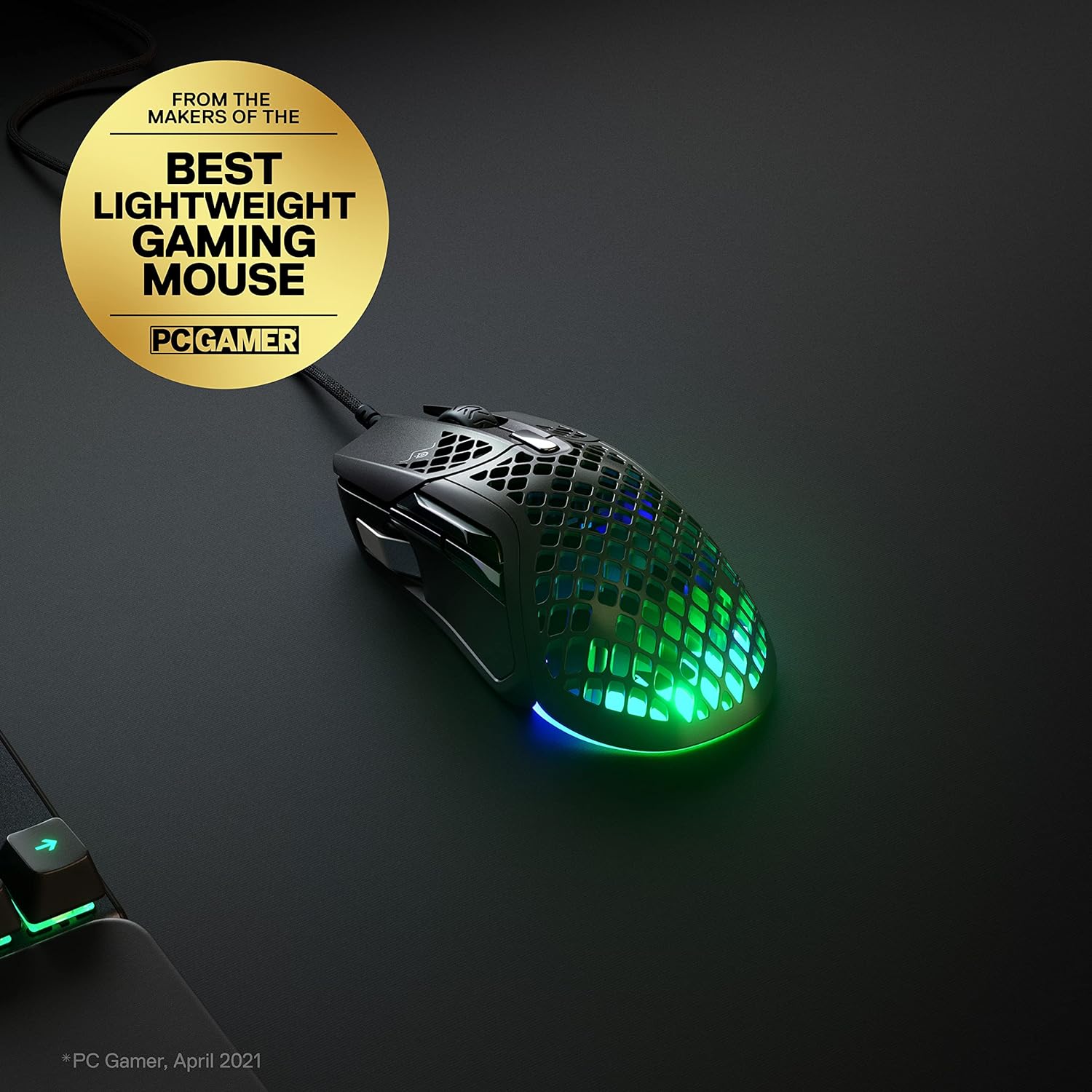 SteelSeries Aerox 5 Gaming Mouse – Ultra Lightweight 66g – 9 Programmable Buttons – IP54 Water Resistant – PC/MAC – FPS, MOBA, Battle Royale, MMO, RPG, Black Aerox 5 Wired Black
