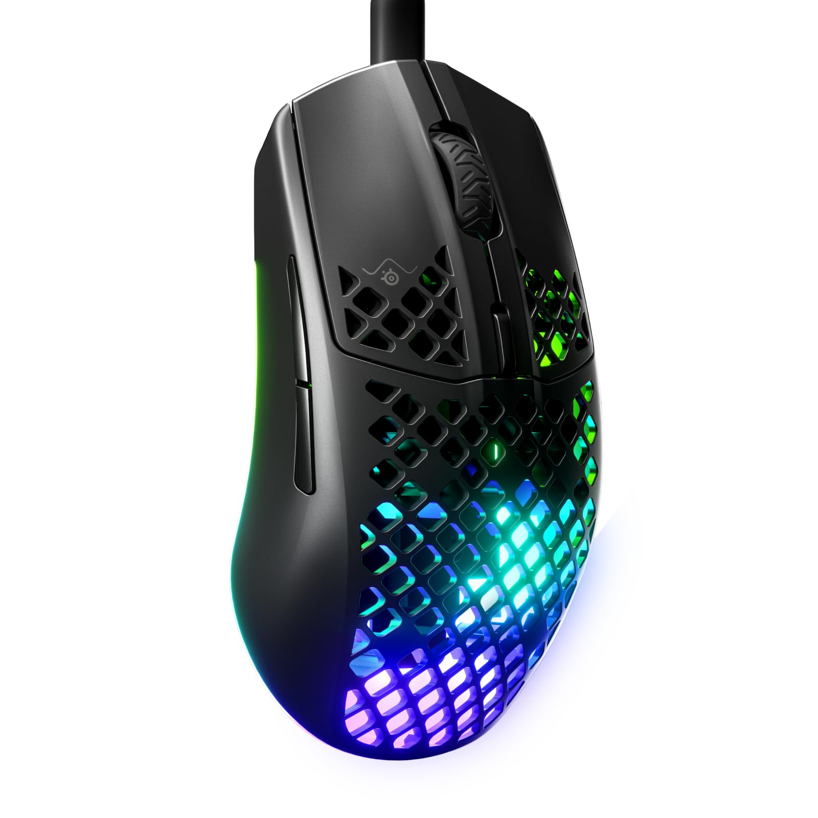 SteelSeries Aerox 3 Onyx (2022) - Super Light Gaming Mouse - 8,500 CPI TrueMove Core Optical Sensor - Ultra-lightweight 59g Water Resistant Design
