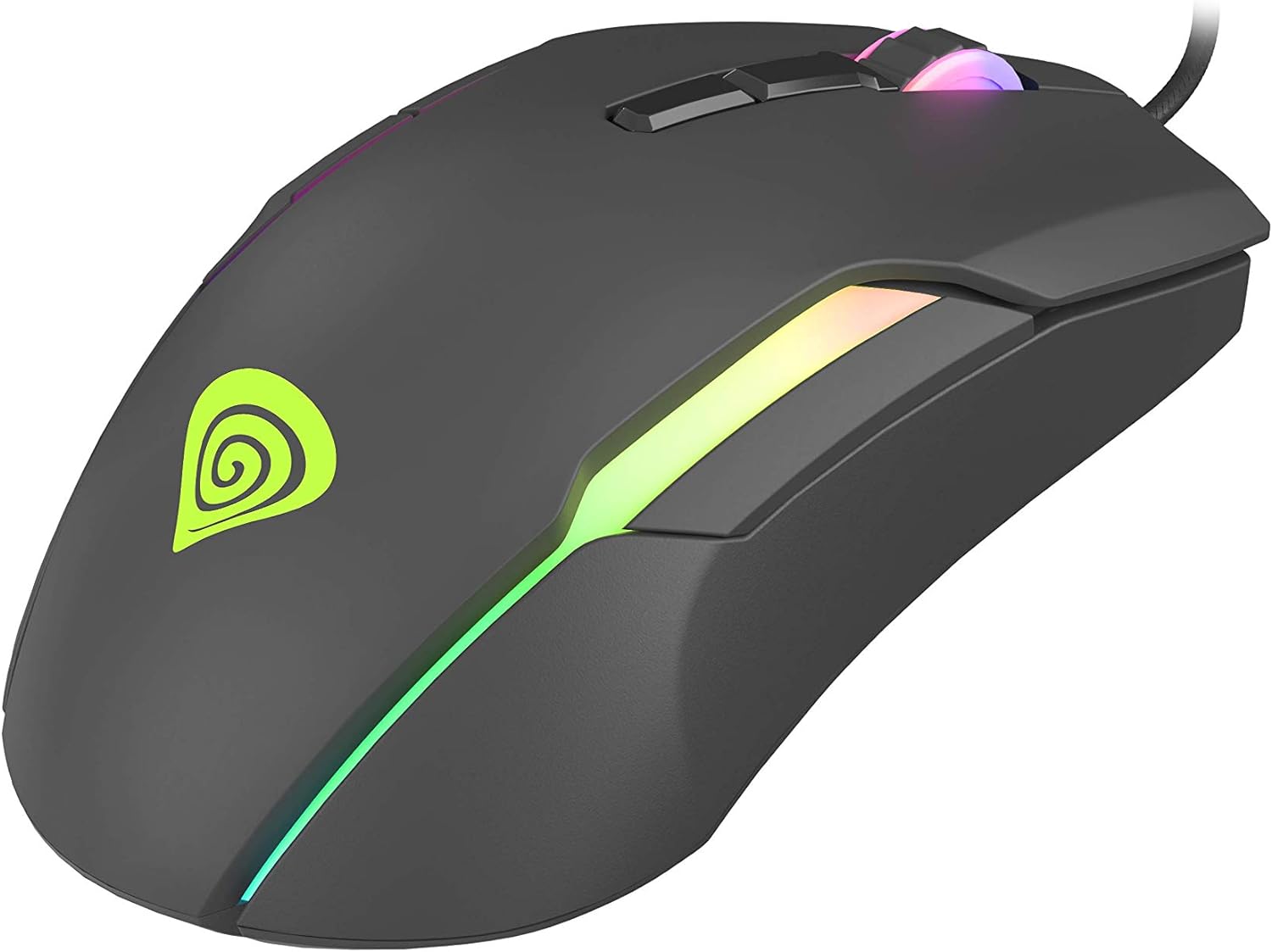 Genesis Xenon 220 RGB Gaming Mouse with Programmable Buttons 6400 DPI Black 1.8m