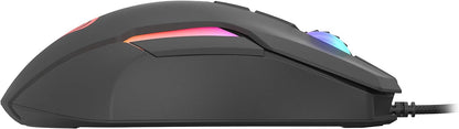 Genesis Xenon 220 RGB Gaming Mouse with Programmable Buttons 6400 DPI Black 1.8m