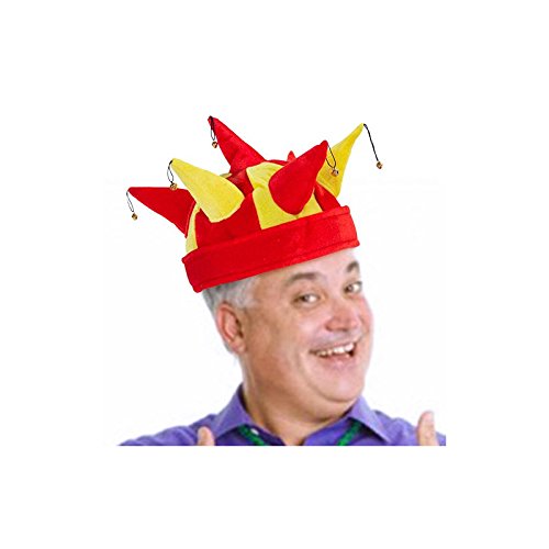 Spanish Flag Jester Hat With 7 Bells