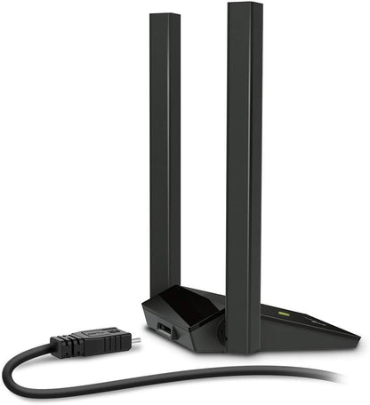 TP-Link Archer T4U Plus - AC1300 Adaptador Wi-Fi USB Dongle, Doble Banda 2.4GHz/5GHz, USB 3.0, Antenas Wi-Fi 5dBi Largo Alcance, MU-MIMO, Compatible Windows 11/10/8.1/8/7, Mac OS