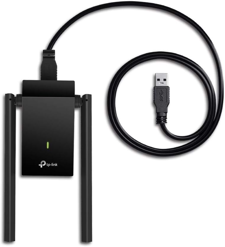 TP-Link Archer T4U Plus - AC1300 Adaptador Wi-Fi USB Dongle, Doble Banda 2.4GHz/5GHz, USB 3.0, Antenas Wi-Fi 5dBi Largo Alcance, MU-MIMO, Compatible Windows 11/10/8.1/8/7, Mac OS