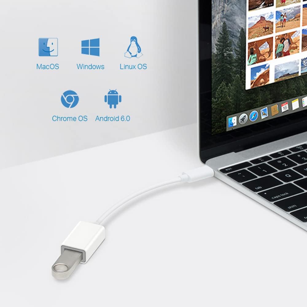 TP-Link USB C to USB 3.0 Adapter Super Fast OTG Function Compatible Devices with USB Type C - Adapter with Cable, USB A, USB C (UC400