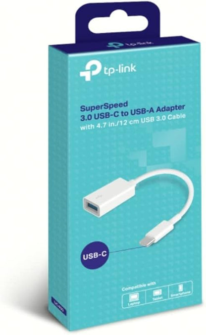 TP-Link USB C to USB 3.0 Adapter Super Fast OTG Function Compatible Devices with USB Type C - Adapter with Cable, USB A, USB C (UC400