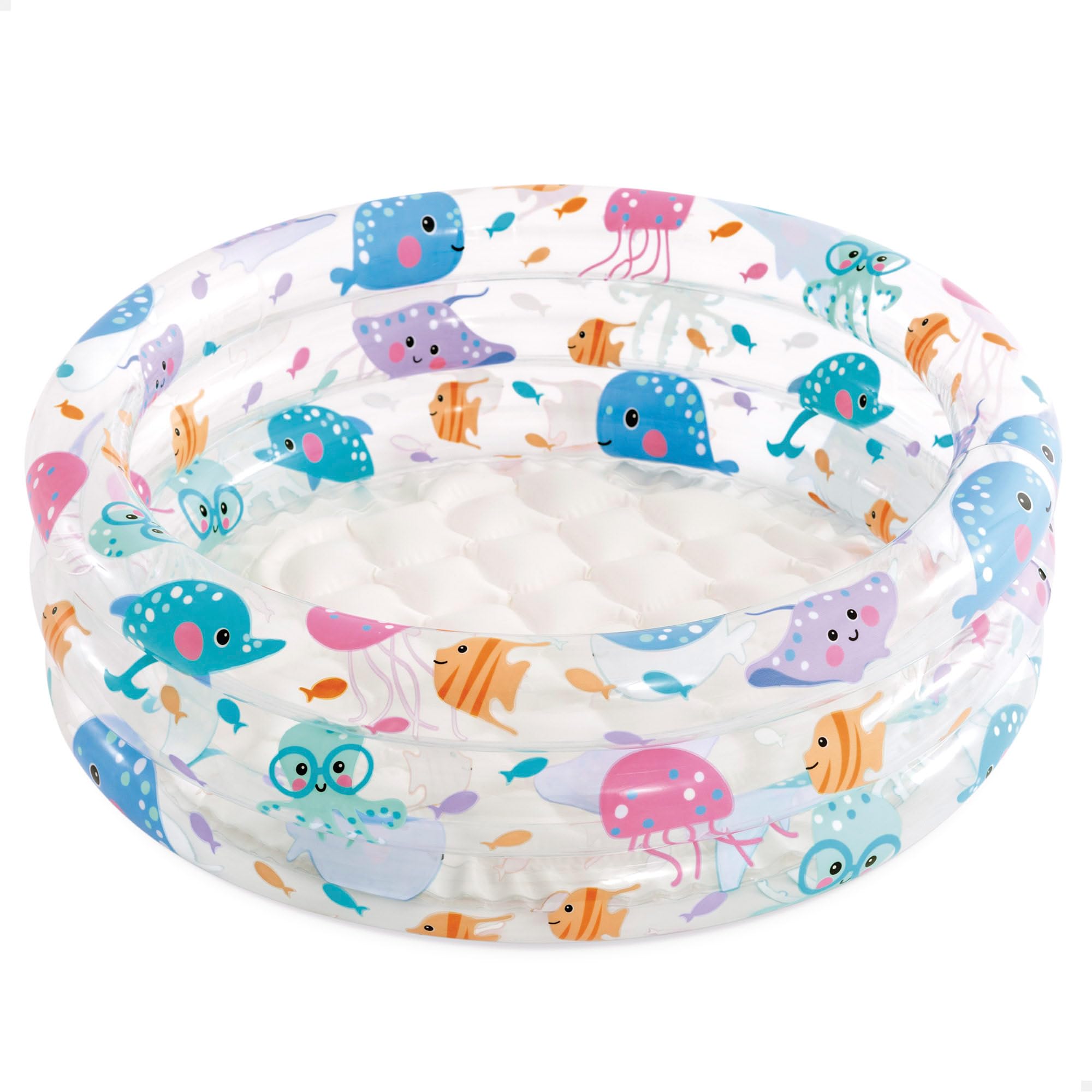 Intex 57106NP Inflatable Swimming Pool with Inflatable Base 61 x 22 cm 33 Litres , Assorted models and color Multicolor