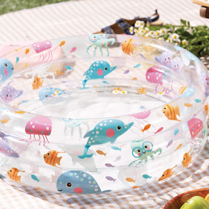 Intex 57106NP Inflatable Swimming Pool with Inflatable Base 61 x 22 cm 33 Litres , Assorted models and color Multicolor