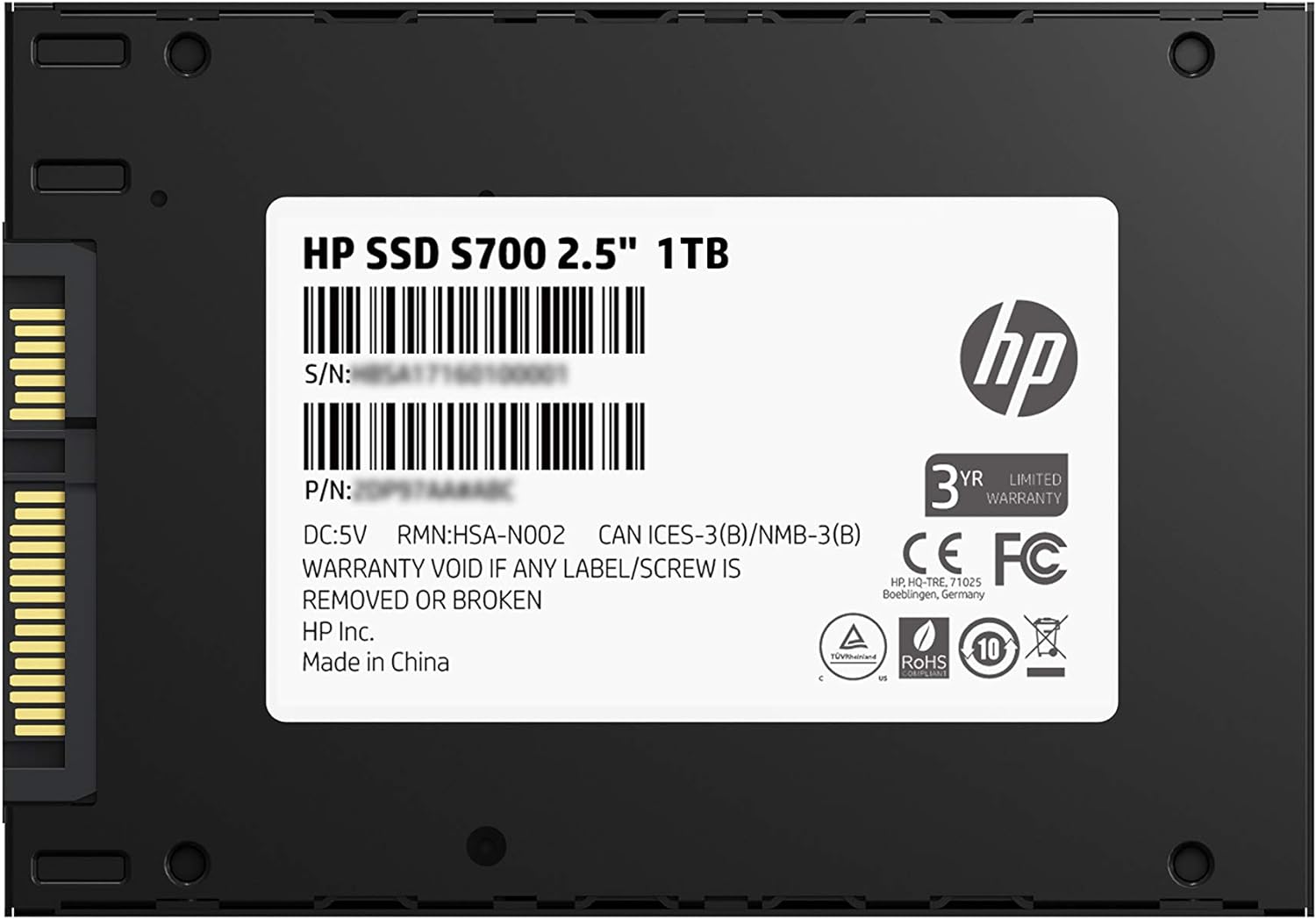 HP SSD - 1TB 2.5" (6.3cm) SATAIII S700 Retail