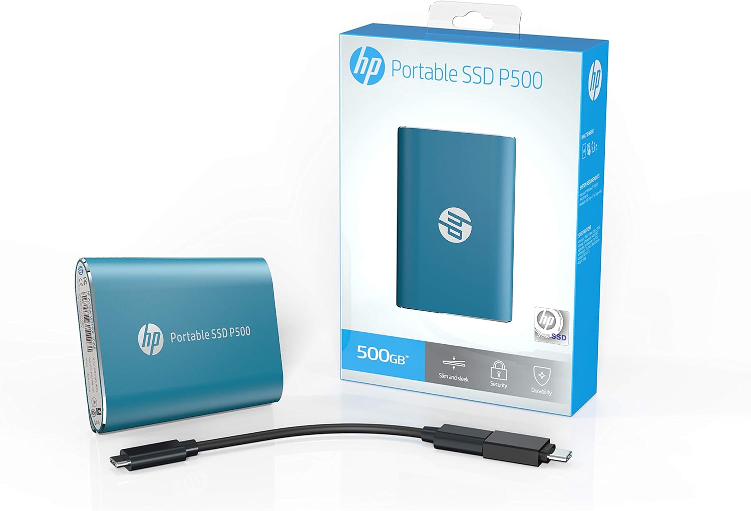 HP EXTERNAL SSD P500 500Gb USB-C 3.2 Blue