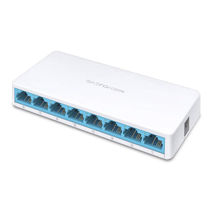 MERCUSYS MS108 Management Switch Fast Ethernet (10/100) White - Network Switch (Managed, Fast Ethernet (10/100