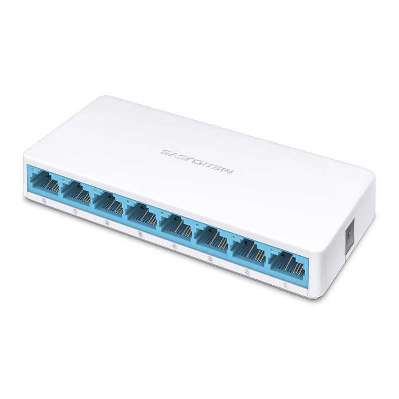 MERCUSYS MS108 Management Switch Fast Ethernet (10/100) White - Network Switch (Managed, Fast Ethernet (10/100