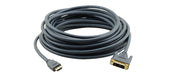 Kramer Electronics C-HM/DM-6 1.82 m HDMI DVI-D HDMI DVI – DVI Cable (6ft, Black, DVI-D Male, Gold