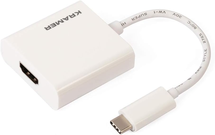 Kramer Electronics ADC-U31C/HF video cable adapter 0.17 m USB C HDMI Type A (Standard) White