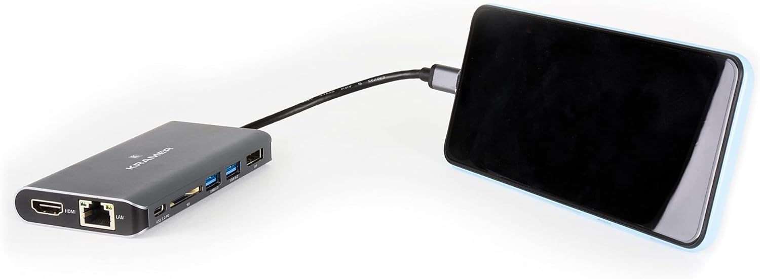 Kramer Electronics KDock-3 USB Hub Silver Grey