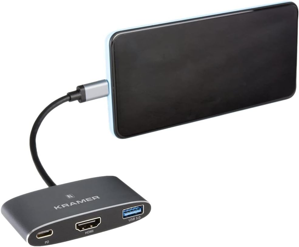 KRAMER KDOCK-1 USB-C HUB MULTIPORT ADAPTER 1 USB 2.0/3.0 (91-00016099