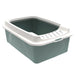 Rotho MyPet Eco Bonnie Cat Litter Tray with Top Entrance, Plastic (PP Recycled), Green/White, M, (57.2 x 39.3 x 20.9 cm)