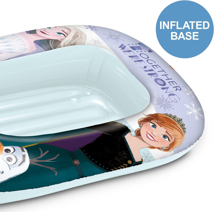 Mondo Toys - Frozen Boat - Inflatable Base Boat, Inflatable Boat, Size 112 cm - Heavy Duty PVC - 16925