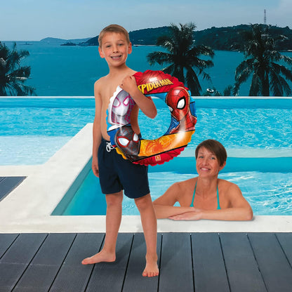 Mondo Toys - Spiderman Swim Ring - Inflatable Donut - Swim Ring - Great for Boy/Girl Use in the Pool/Sea - 16928