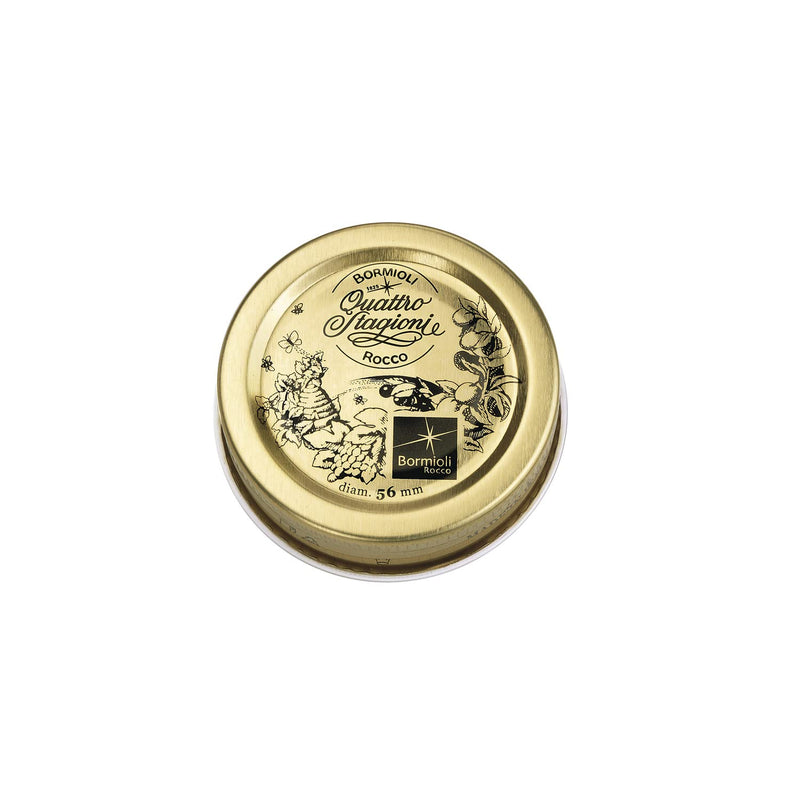Bormioli Rocco Metal Replacement Lids for Quattro Stagioni Jars, Preserving Jars, Hermetic, Resealable Jars, Food in Jars, Set of 3, 56 mm, Gold 21x6x1.6 cm