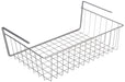 Metaltex Kanguro Cupboard Organiser, Under Shelf Storage Basket with Polytherm Coating for Long Term Use, Silver, Size: 40 cm