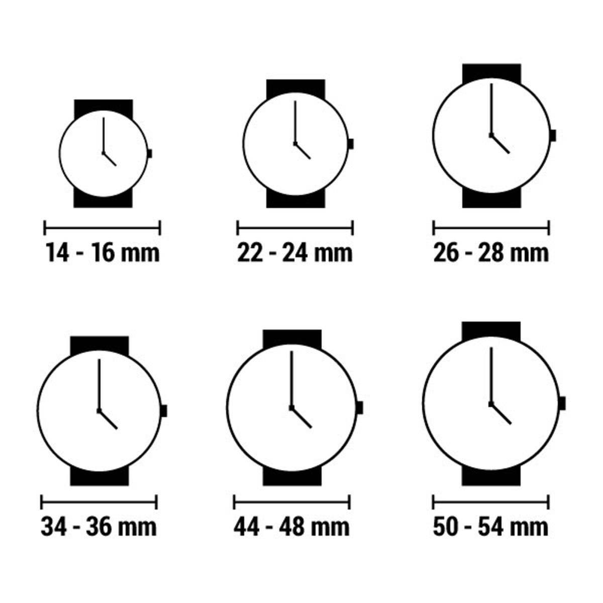 Chronotech Women's Stainless Steel Quartz Watch with Leather Strap, Brown, 18 (Model: CT7988LS-63