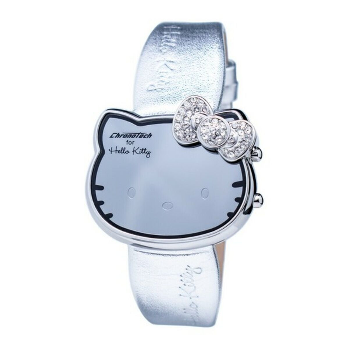 Chronotech Women's Digital Quartz Watch with Leather Strap