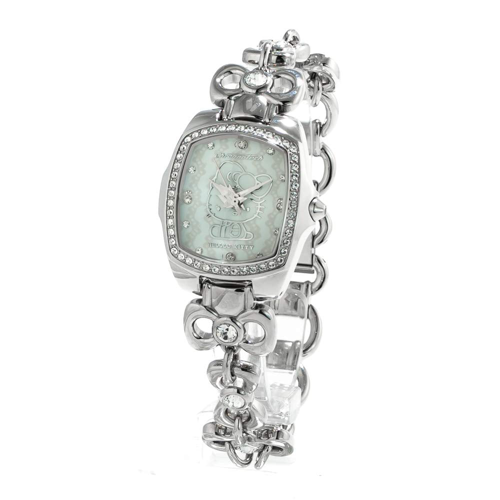 ChronoTech Women's Quartz Watch with Stainless Steel Strap, Silver, 18 (Model: CT7105LS-18M