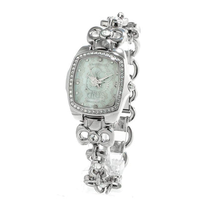 ChronoTech Women's Quartz Watch with Stainless Steel Strap, Silver, 18 (Model: CT7105LS-18M