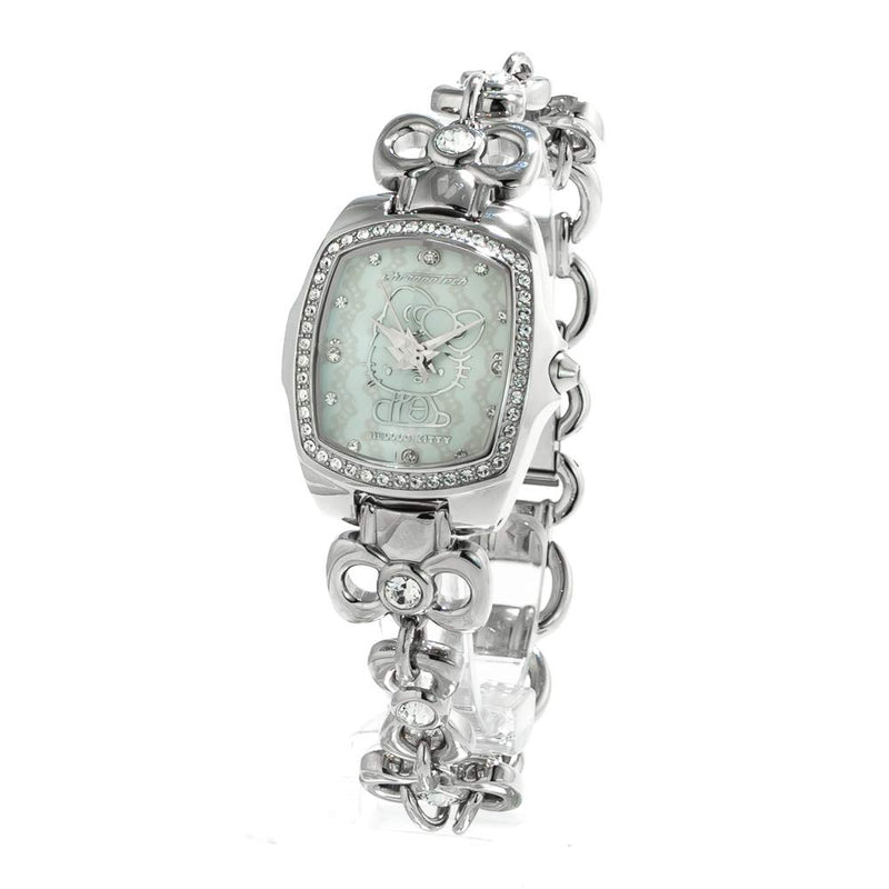 ChronoTech Women's Quartz Watch with Stainless Steel Strap, Silver, 18 (Model: CT7105LS-18M