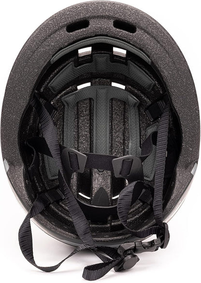Ducati Urban Folding Helmet, Unisex Adult, Black with Red Details, Medium