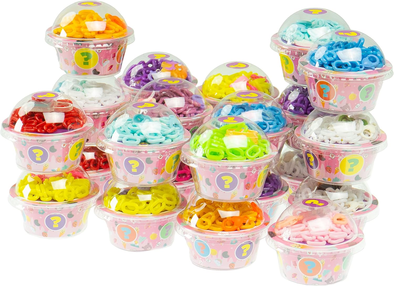 Nice Group Group-87017 Perline ABC Funny Charms Suprise, Kit per Braccialetti e Collane per Bambini, 1 scatolina a Sorpresa, Multicolore, Small, 87017