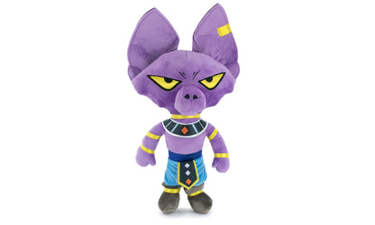 Play by Play Dragon Ball Super Protagonists Plushies, Goku, Piccolo, Vegeta, Beerus, Majin Buu - Super Soft Quality (23-27cm, Beerus