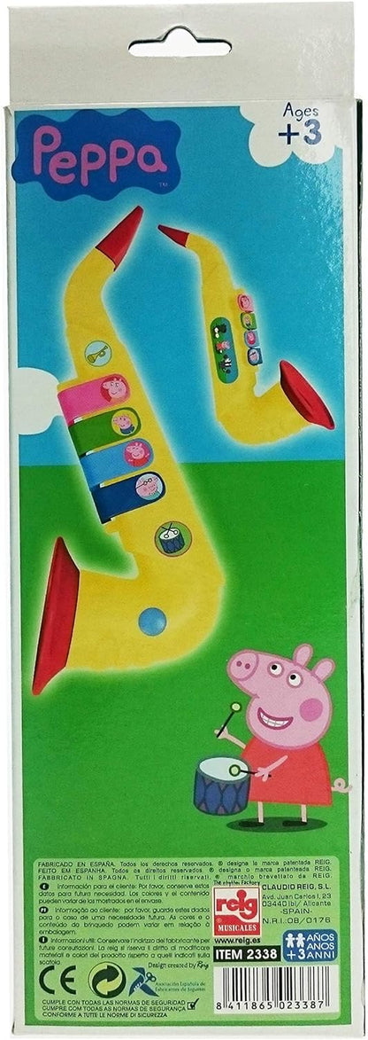 Peppa Pig saxofon de Juguete, Multicolor (Claudio Reig 2338.0