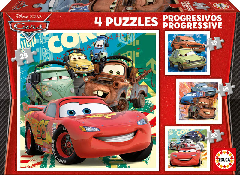 Educa Borras Progressive Puzzle Cars 2