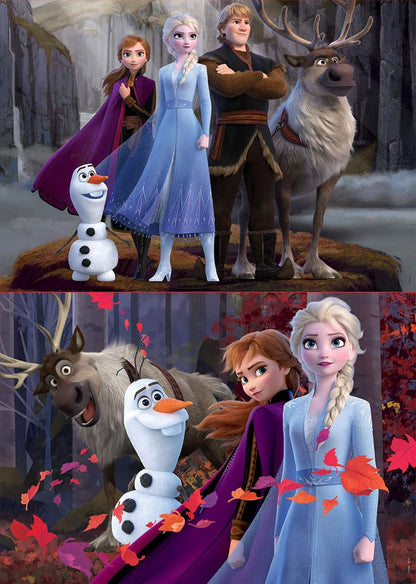 Educa Borrás- Puzzle, Assorted Colour 2 x 100 Piezas Assorted Frozen 2