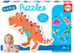 Educa Baby Dinosaurs. 4 Kids Puzzles of 3 and 4 Pieces. +24 Months. Ref. 18873, Multicoloured