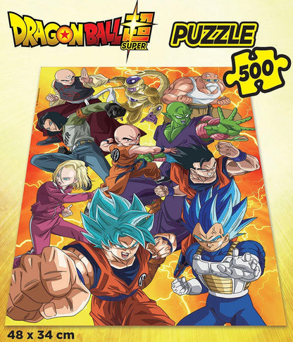 Educa Dragon Ball Super, 500-delige puzzel voor volwassenen, inclusief lijm Fix puzzel, vanaf 11 jaar (19009