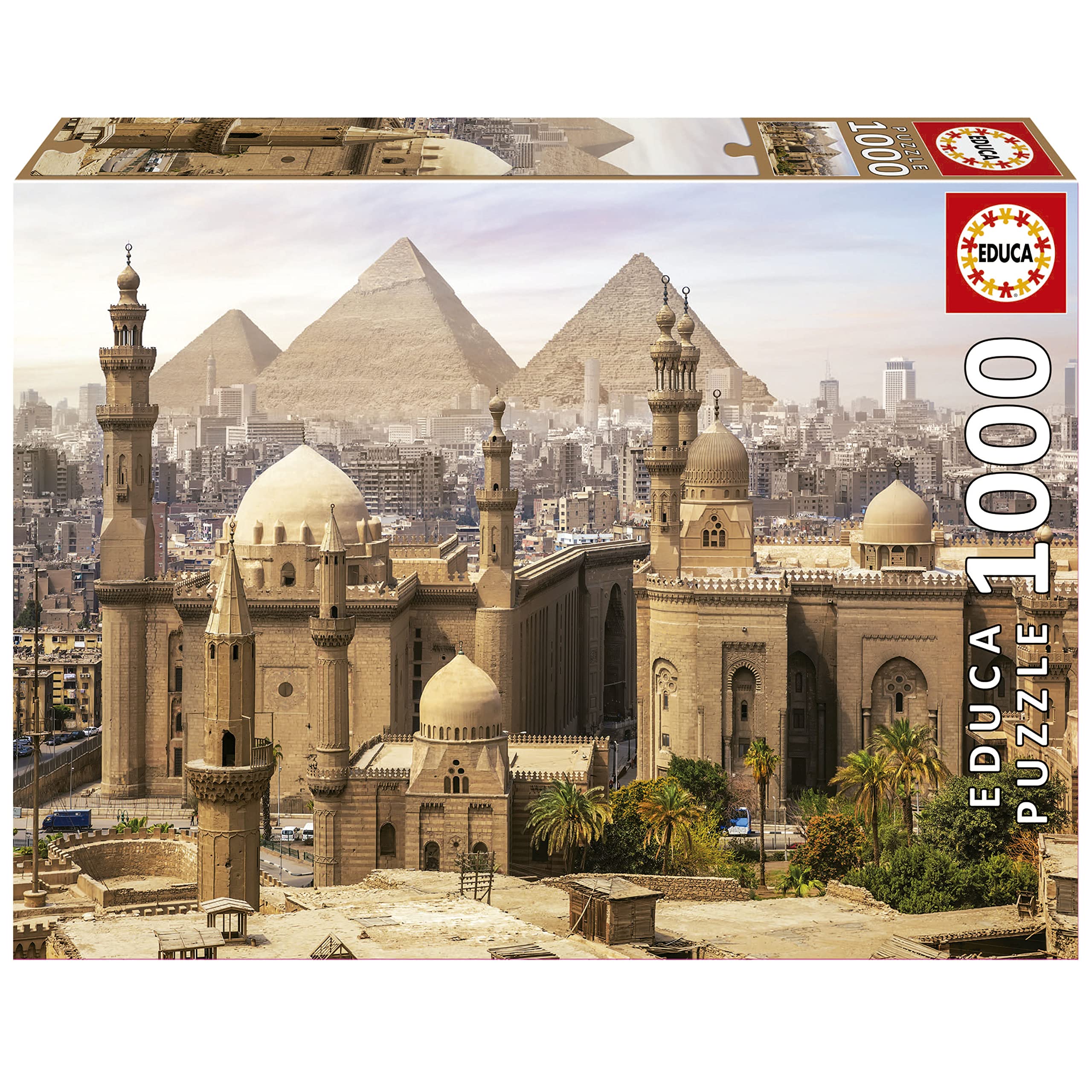 Educa - World Heritage - Cairo, Egypt - 1000 Piece Jigsaw Puzzle - Puzzle Glue Included - Completed Image Measures 26.77" x 18.9" - Ages 14+ (19611