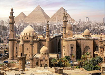 Educa - World Heritage - Cairo, Egypt - 1000 Piece Jigsaw Puzzle - Puzzle Glue Included - Completed Image Measures 26.77" x 18.9" - Ages 14+ (19611